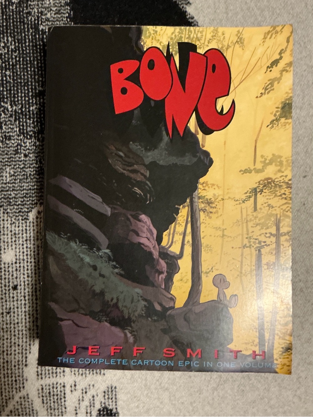 BONE Complete Cartoon Epic in 1 Vol Paperback Jeff Smith B&W Graphic Novel #1 ed